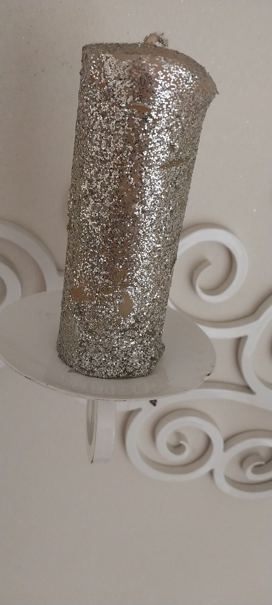 Beyaz Duvar Tipi Metal Mumluk - Görsel 5