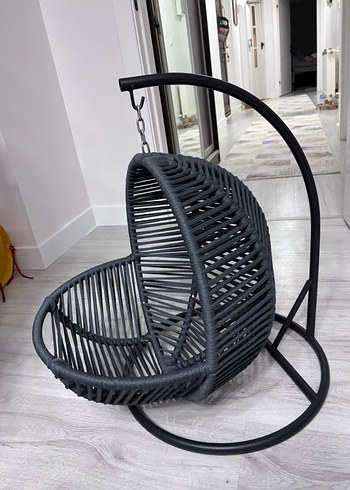 Siyah Örgü Sepet ve Beşik - Görsel 2