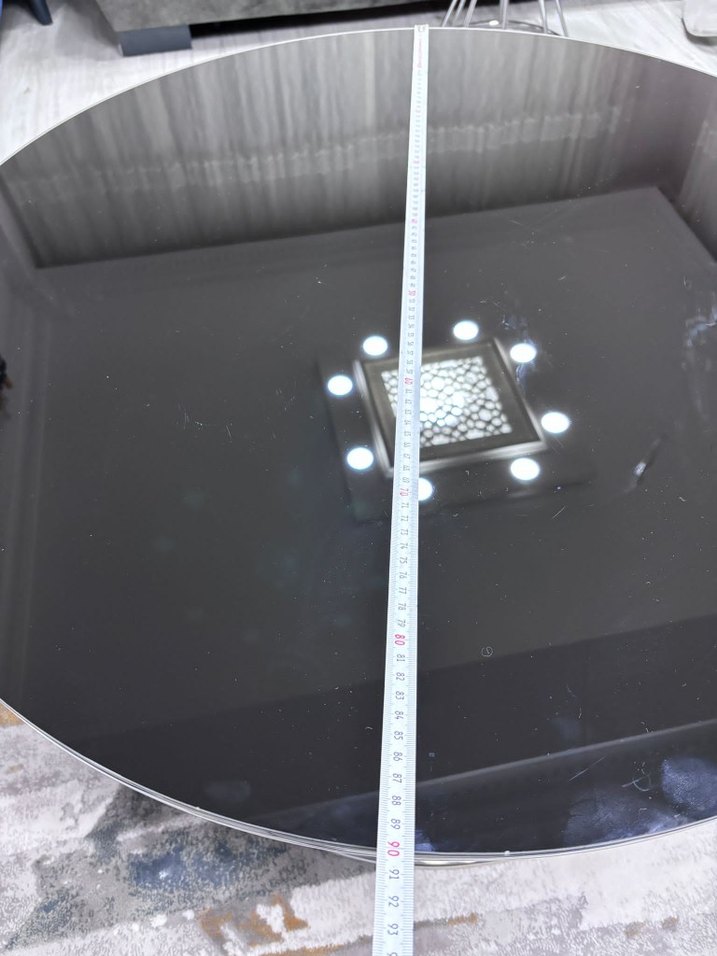 Yuvarlak Siyah Dekoratif orta sehpa - Görsel 2