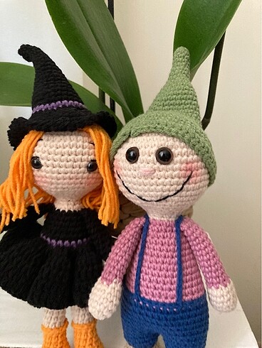 Amigurumi cadı ile cüce ?????????????