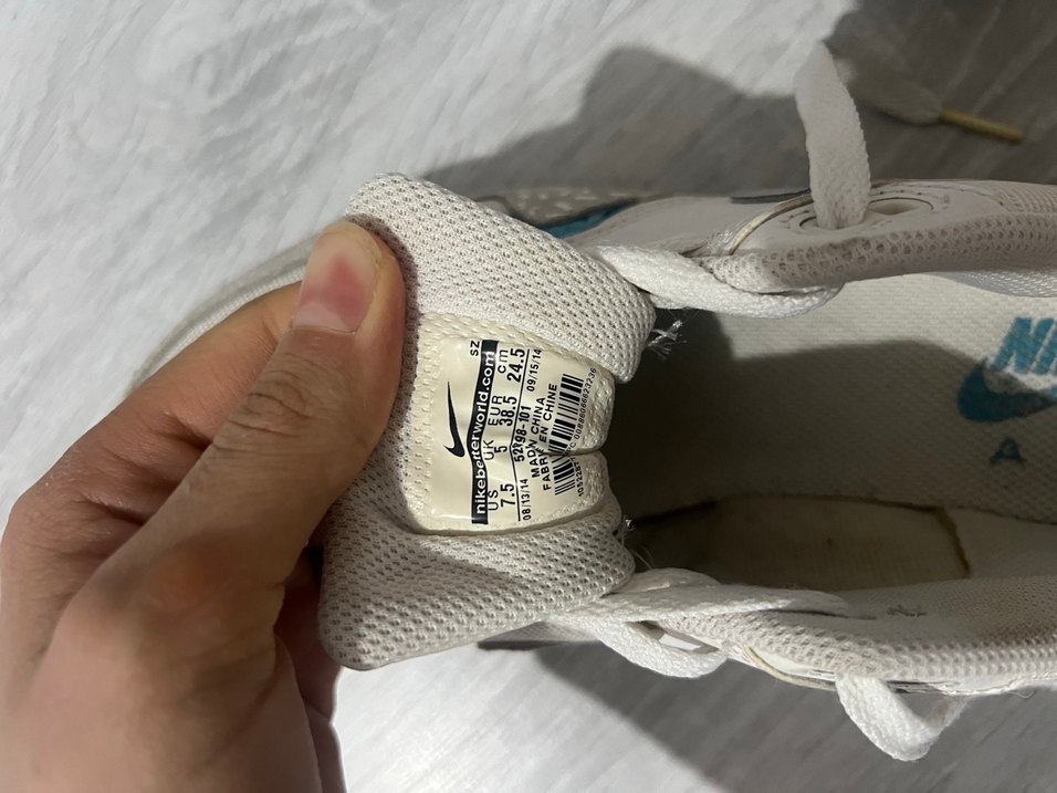 Nike Beyaz Bağcıklı Denim orijinal Spor Ayakkabı - Görsel 2