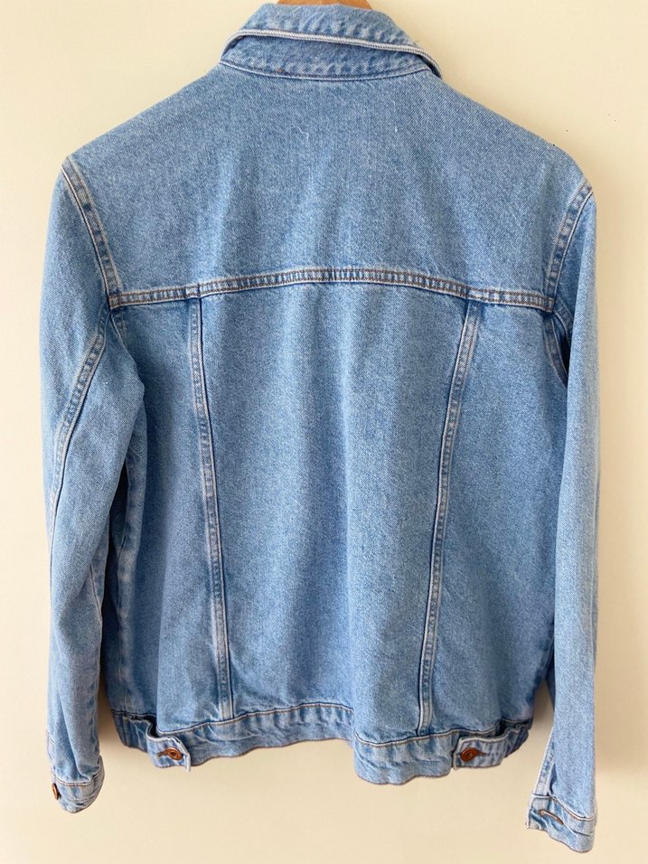 Koton marka Düğmeli Mavi Denim Ceket - Görsel 4