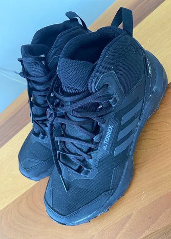 Adidas Siyah Bağcıklı gorotex Outdoor Spor Ayakkabı - Görsel 2