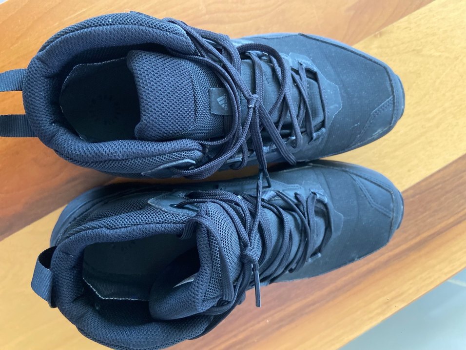 Adidas Siyah Bağcıklı gorotex Outdoor Spor Ayakkabı - Görsel 4