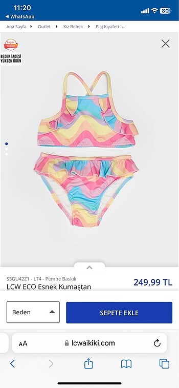 Bebek mayo bikini