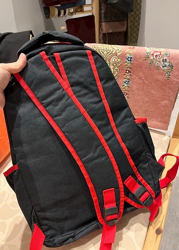 Kırmızı-Gri bebek bakım çantası - Görsel 6