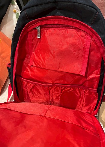 Kırmızı-Gri bebek bakım çantası - Görsel 3