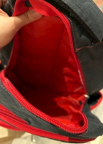 Kırmızı-Gri bebek bakım çantası - Görsel 2