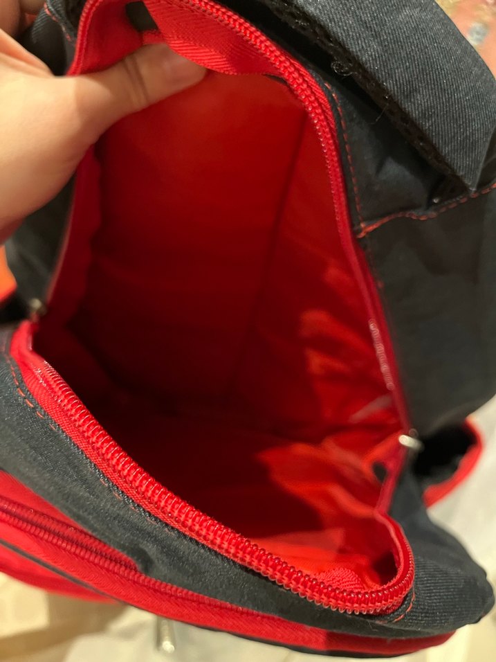 Kırmızı-Gri bebek bakım çantası - Görsel 2