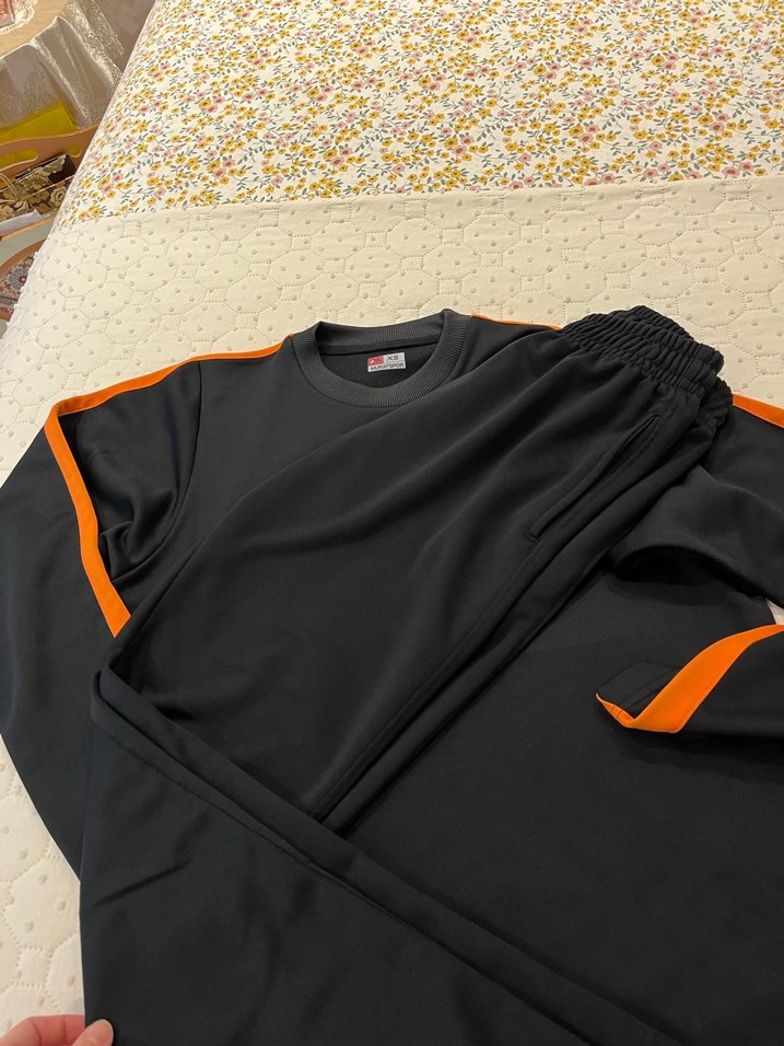 Uzun Kollu Siyah Erkek Spor takım forması - Görsel 4