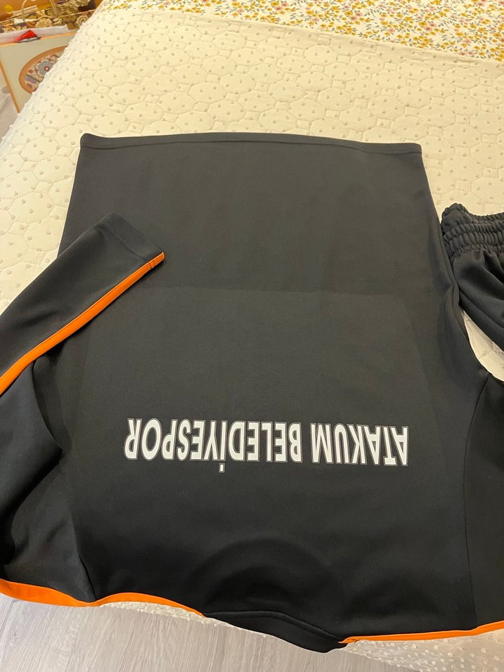 Uzun Kollu Siyah Erkek Spor takım forması - Görsel 5