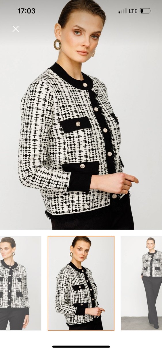 Düğmeli Siyah hırka - Görsel 2