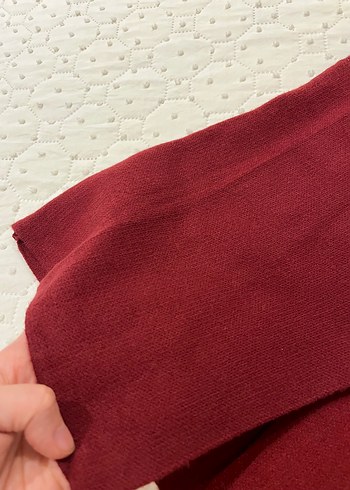 Düğmeli Bordo Kadın Yelek QUSTYL MARKA - Görsel 2