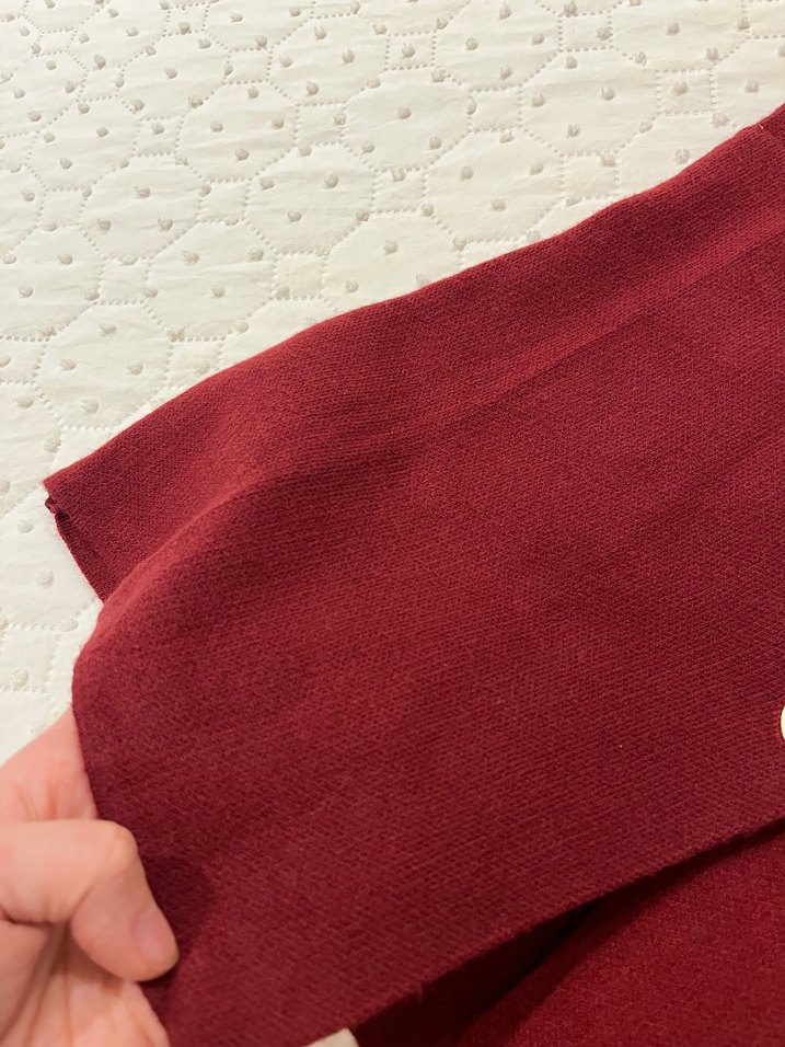 Düğmeli Bordo Kadın Yelek QUSTYL MARKA - Görsel 2