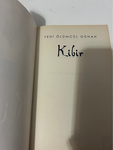  Yedi ölümcül günah Kibir Robin Wasserman