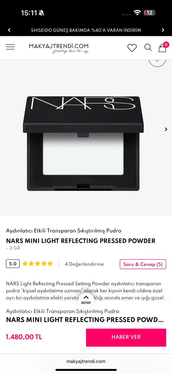 NARS transparent allık - Görsel 4