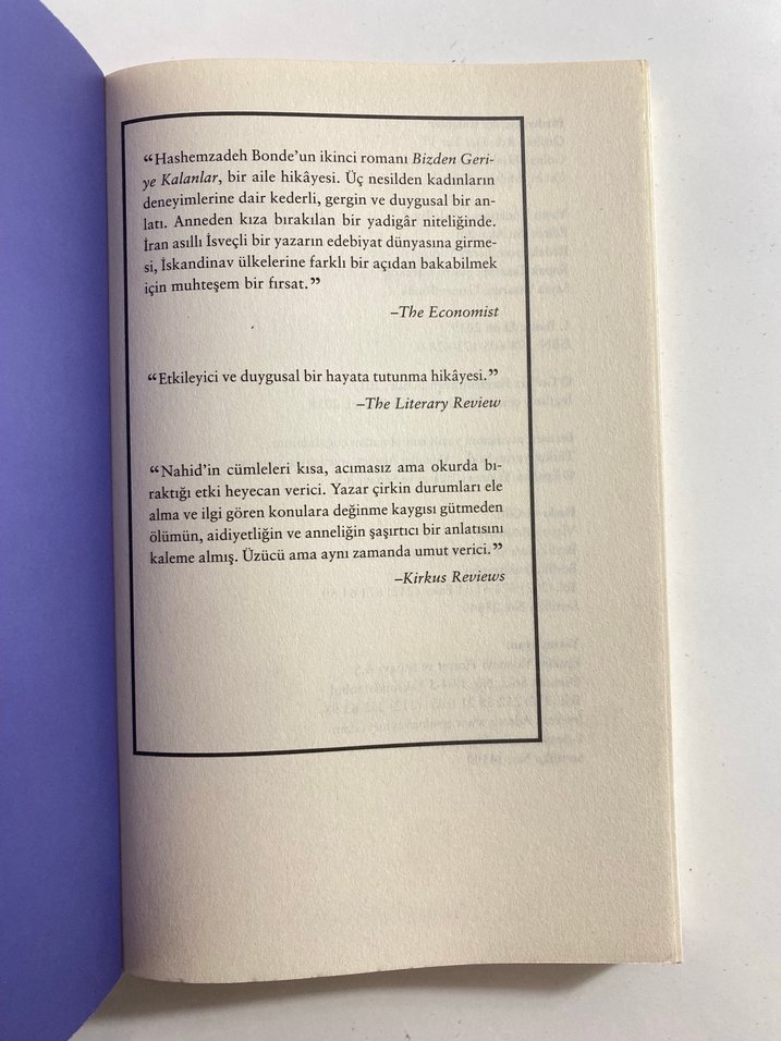 Bizden Geriye Kalanlar - Golnaz Hashemzadeh Bonde - Görsel 2