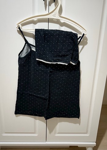 Siyah Hamile ve Emzirme Gecelik - Görsel 2