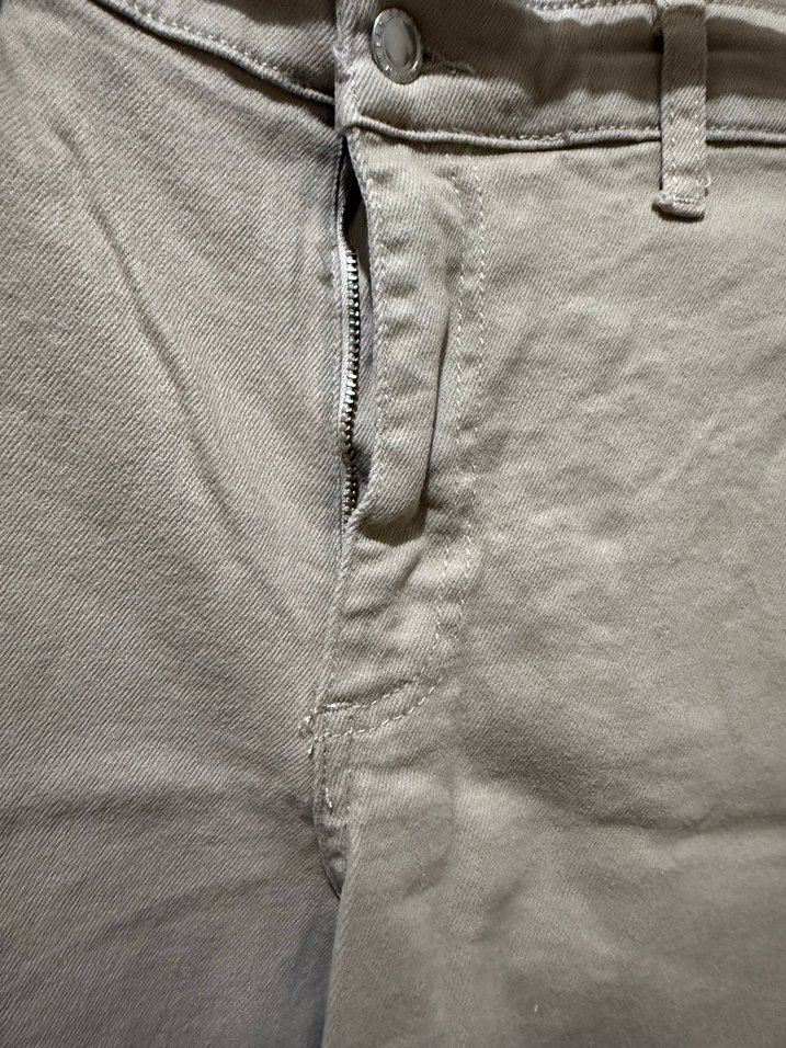 Bej Keten Rahat Kesim Kadın Pantolon - Görsel 4