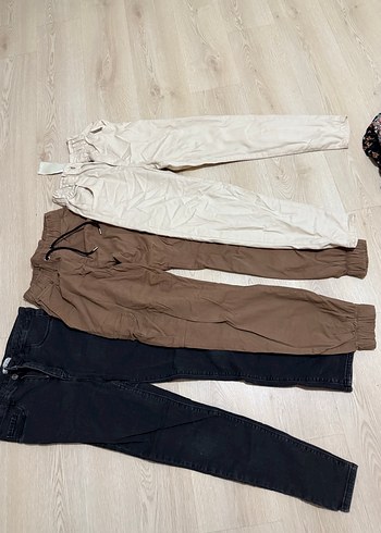 l Beden Kadın Lacivert Salaş Midi Kot Pantolon