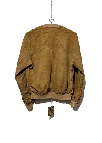 American Vintage Düğmeli Bej Kadın Nubuk Bomber Ceket