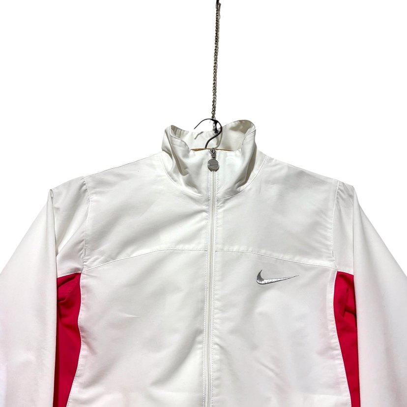 Beyaz Nike Fermuarlı Spor Ceket - Görsel 3