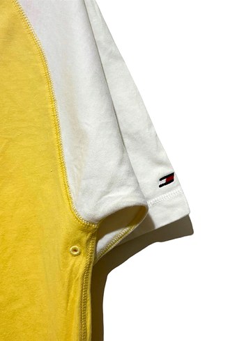 m Beden Tommy Hilfiger Erkek Sarı Kısa Kollu Tişört