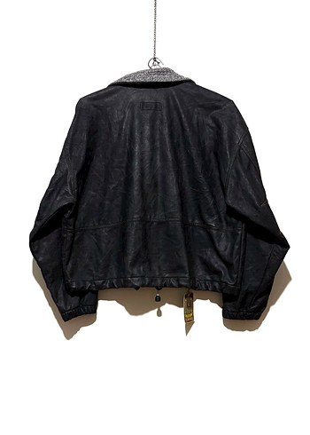 Vintage Tokka Tribe Suni Deri Bomber Mont - Görsel 2