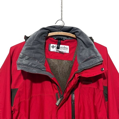 m Beden kırmızı Renk Vintage ?Columbia Titanium? Outdoor Mont