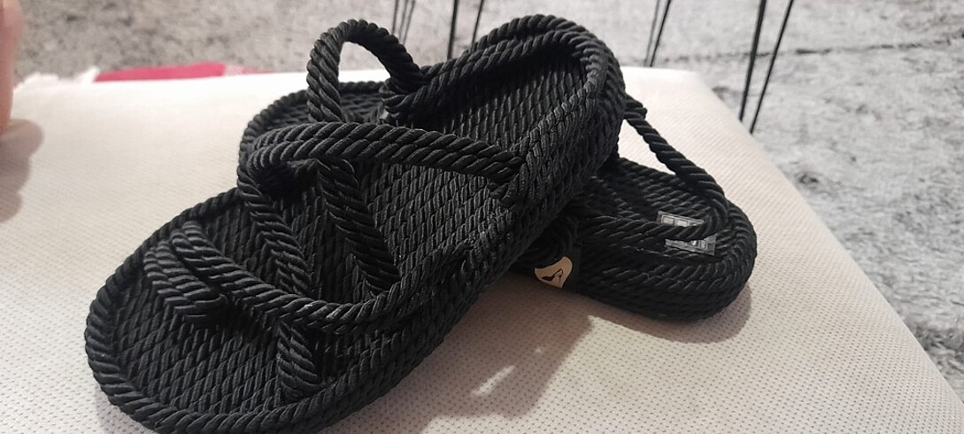 38 Beden siyah Renk Yeni sandalet