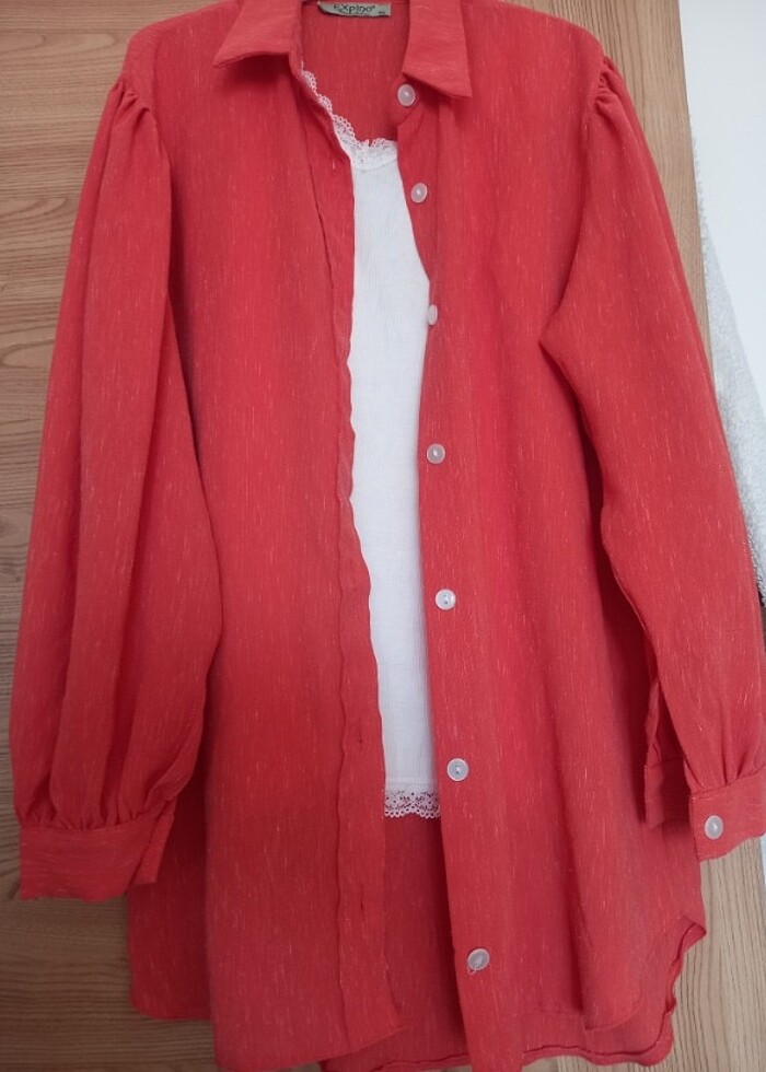 Turuncu gömlek  - Görsel 2