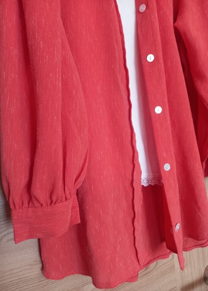 Turuncu gömlek  - Görsel 4