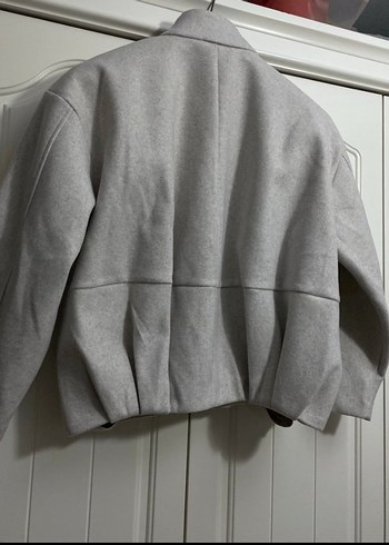 Gri Kemerli Kadın Ceket - Görsel 5