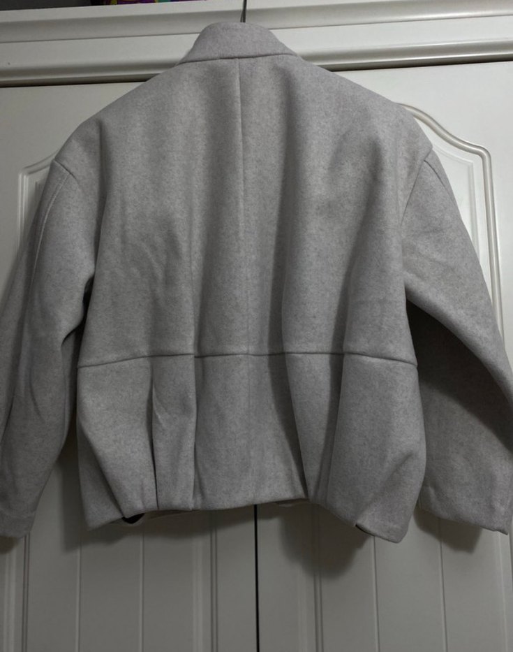 Gri Kemerli Kadın Ceket - Görsel 4