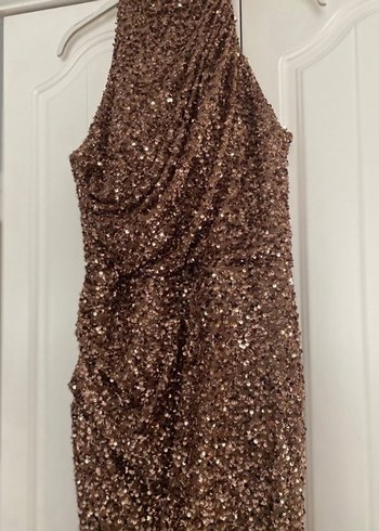 Parlak gül kurusu Kadın Elbise - Görsel 3