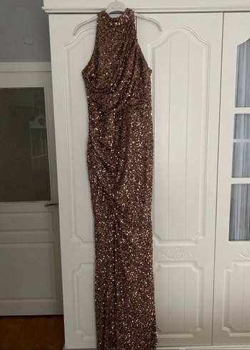 Parlak gül kurusu Kadın Elbise - Görsel 2