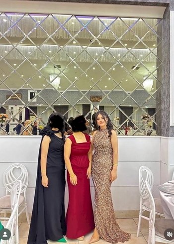 Parlak gül kurusu Kadın Elbise - Görsel 4