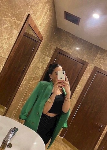 Düğmeli Yeşil Kadın Uzun Blazer - Görsel 4