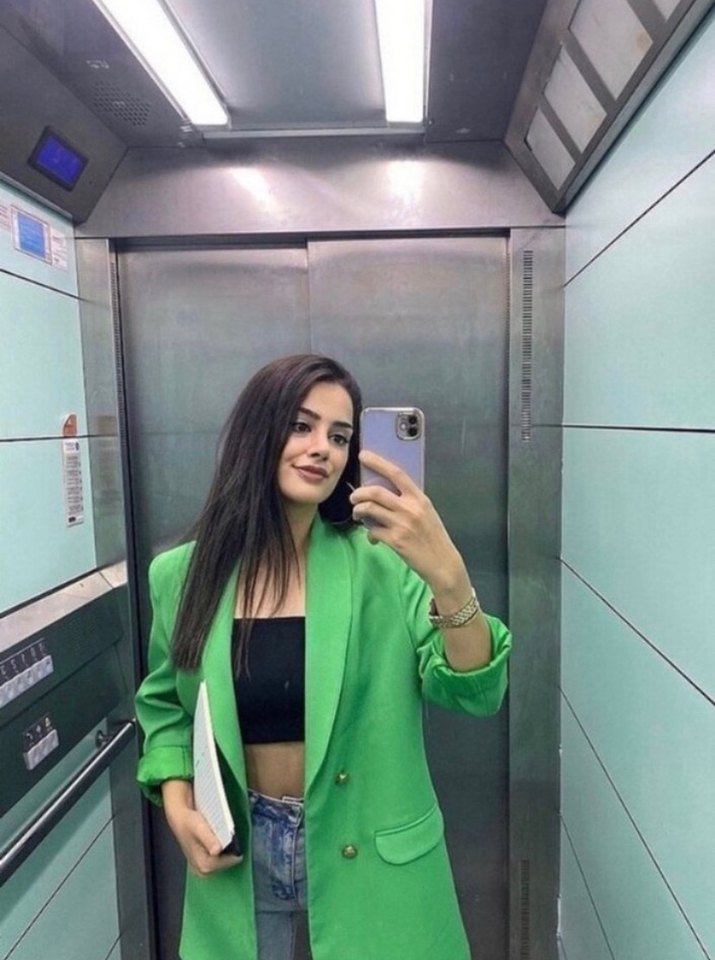 Düğmeli Yeşil Kadın Uzun Blazer - Görsel 5