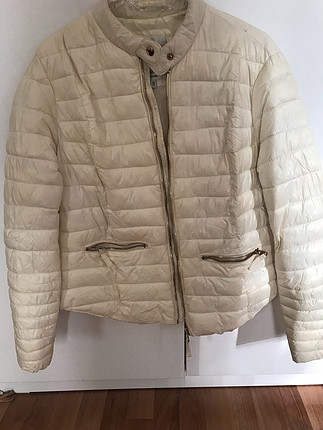 Bershka beyaz mont 
