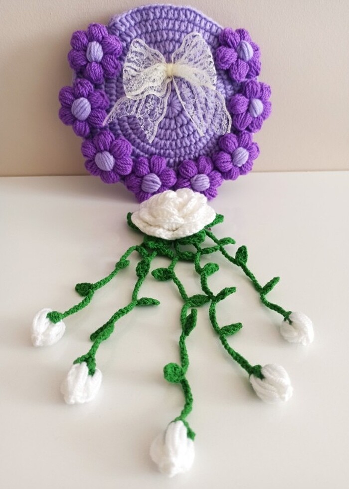 Papatyalı çanta  - Görsel 2