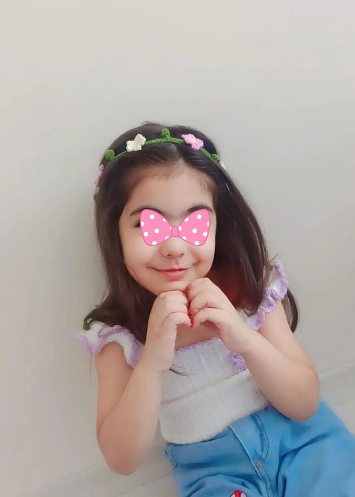 Bağlamalı salkım papatya toka .. büyük küçük veya anne-kız kombi - Görsel 2