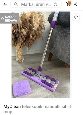 4 MANDALLI YEDEK BEZLİ YER DUVAR TAVAN MOP
