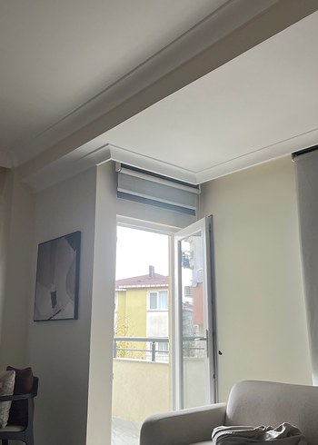 Çift mekanızmalı Gri Modern Stor Perde. En 1. Metre  Boy 2.50 - Görsel 3