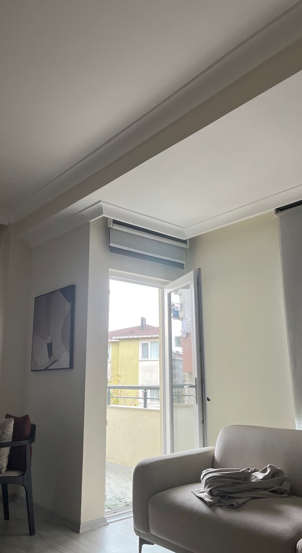 Çift mekanızmalı Gri Modern Stor Perde. En 1. Metre  Boy 2.50 - Görsel 2