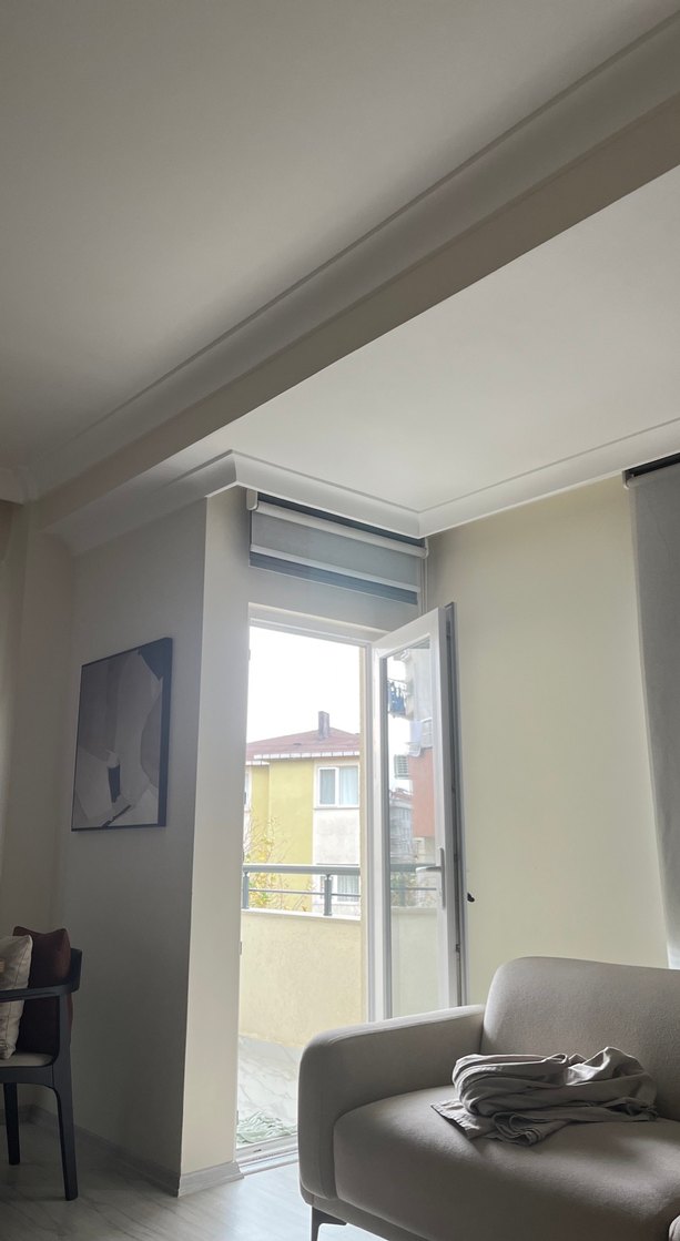 Çift mekanızmalı Gri Modern Stor Perde. En 1. Metre  Boy 2.50 - Görsel 3