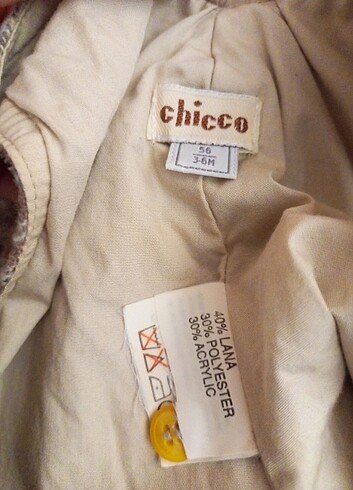 3 Ay Beden camel Renk Chicco Bebek Tulumu