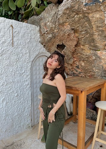 Boutique 9 Kadın Haki Straplez İkili Takım