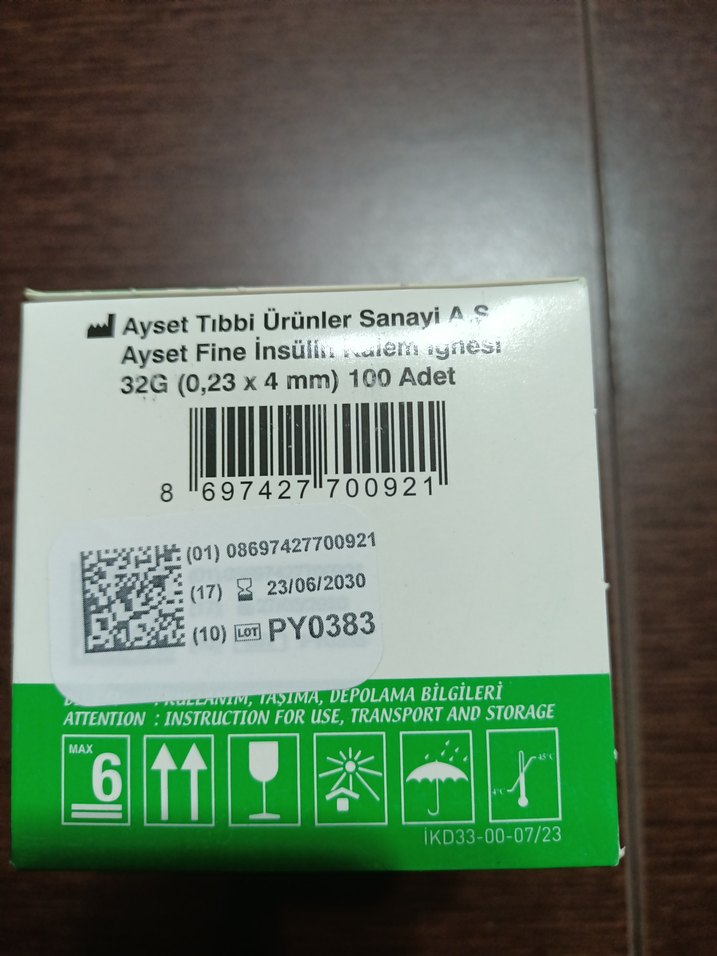 4 mm İnsülin Kalem İğnesi 100'lü Paket - Görsel 3