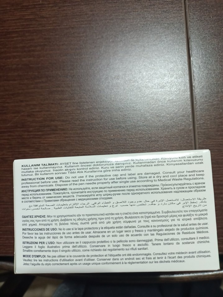 4 mm İnsülin Kalem İğnesi 100'lü Paket - Görsel 4